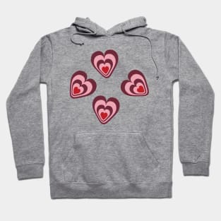 Love Hearts Vector Design Hoodie